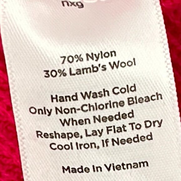 Talbots Lambs Wool Blend Pink Sweater Size Large - Picture 5 of 6